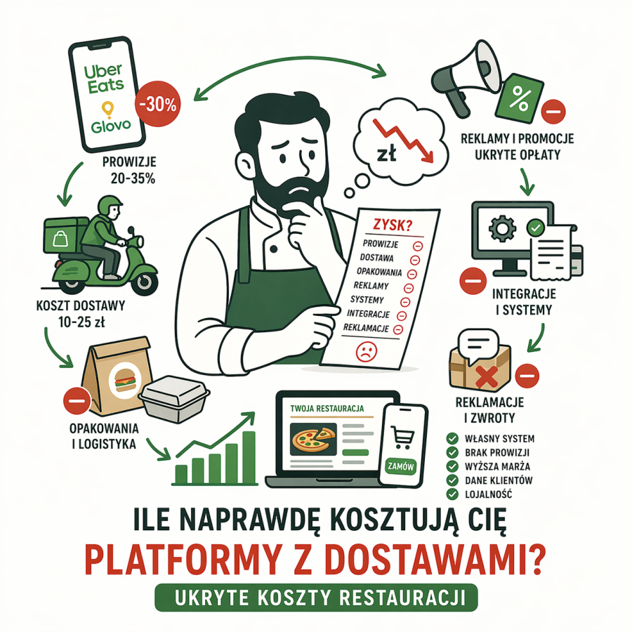 Ile naprawdę kosztują Cię platformy z dostawami? Ukryte koszty restauracji