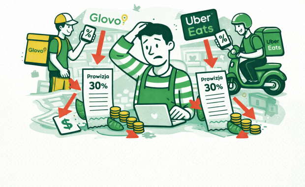 Jak restauracje tracą pieniądze na prowizjach Glovo i Uber Eats